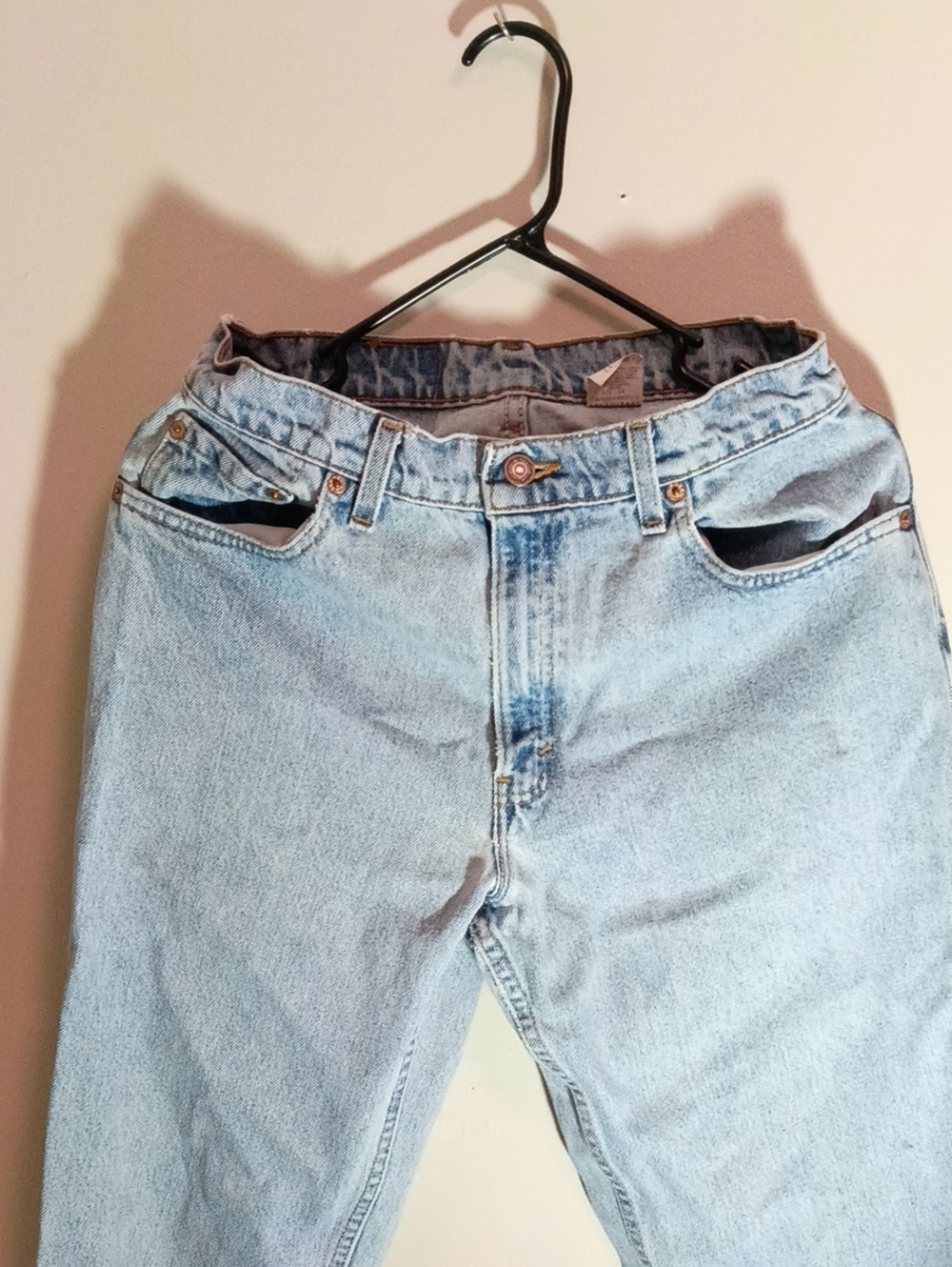 Vintage 1990s Levi's 550 rLevi's Relaxed Fit Light Blue Denim Jeans